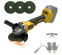 Cordless Angle Grinder for Dewalt 18V 20V Max Battery (No Battery), 125mm 7500RPM Brushless Power Grinder Tool for Cutting, Grinding, Polishing