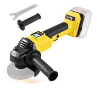 Cordless Angle Grinder for Dewalt 18V 21V Battery, 4-1/2"" Power Grinder Tool, 10000RPM Brushless Motor with 3 Speed Control, Cordless Grinder for Cutting, Grinding, Polishing(Battery Not Included)