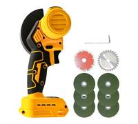 Cordless Angle Grinder for Dewalt 20V Battery, 100mm 12000RPM Brushless Grinding Tool, 3 Variable Speeds Grinders for Grinding, Cutting, Polishing (Tool Only)