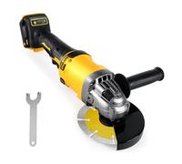 Cordless Angle Grinder for Dewalt 20V Battery(NO Battery), 10000RPM Brushless Grinder Tool with 125mm Grinding Blades for Cutting, Grinding, Polishing (3 Accessories)