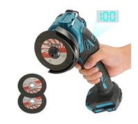 Cordless Angle Grinder for Makita 18V, Brushless Mini Angle Grinder 20000RPM 75mm Small Angle Tool with 2PCS Discs for Cutting Polishing Grinding (for Makita)