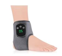 Cordless Ankle Massager for Pain Relief,3-in-1 Cordless Vibration Ankle Massager with Heat, Deep Massage Foot Brace, Rechargeable & Lightweight for Home/Office/Travel,Auto Shut Off,Gift for Women Men
