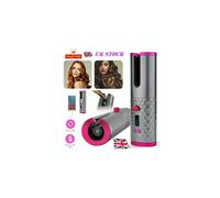 Cordless Auto Rotating Hair Curler Waver Curling Iron Wireless LCD Ceramic Hair