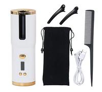 Cordless Automatic Hair Curler：Fast Heating with 6 Temperature Settings LCD Display - Rechargeable Portable Curling Iron for Styling - USB Charging for Home Travel