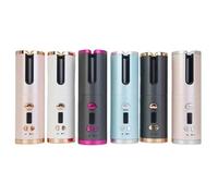 Cordless Automatic Hair Curler - USB Rechargeable Curling Wand with LCD Display, Adjustable Heat & Timer, Portable Wireless Hair Styler with Anti-Tangle Rotating Barrel for Effortless Curls Anywhere