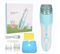 Cordless Baby Clipper with Vacuum, IPX7 Waterproof Silent Trimmer for Toddlers & Newborns, Includes Guide Combs, Blue