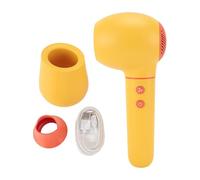 Cordless Baby Hair Dryer USB Rechargeable Portable Constant Temperature Silent Blow Dryer for Infant Hair and Skin Safe Gentle Care 25cm ABS 4500mAh (Yellow)