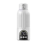 Cordless Baby Milk Bottle Warmer 30W Type C Rechargeable 500ML Rapid Heating Cup with Temperature Display for Newborns Portable Ergonomic Milk Warmer Cordless