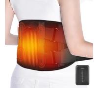 Cordless Back Heat Pad for Back Pain Relief, 10000mAh Portable Heated Back Warmer with Adjustable Straps, Lower Back Massager with 3 Heating Levels, Heating Waist Belt for Period, Gifts