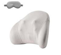 Cordless Back Neck Massager, Shiatsu Massage Pillow with Deep Tissue Kneading with Heat, Rechargeable Portable for Office, Home Use, BirthdayGifts for Women Men, Improve Posture,Grey-One Size