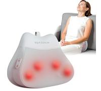 Cordless Back Neck Massager with Heat, Shiatsu Massage Pillow with Deep Tissue Kneading for Waist Shoulder Lower Back Muscle Pain Relief, Electric Massage for Men Women in Home Office Use