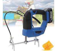 Cordless Beehive Shaking Machine for Beekeepers, 20V Lithium Battery Electric Bee Shaker with 4-Speed Adjustable, Farm Blue Tool