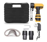 Cordless Belt Sander, 7000RPM Mini Belt Grinder with Variable Speed, 1500mAh Battery and Charger, Portable Sanding Tool for Wood Metal Plastic