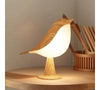Cordless Bird-Shaped Table Lamp | 3-Color Touch Night Light, 2600mAh Rechargeable, Detachable & Aroma Diffuser for Kids' Room Decor (Yellow)