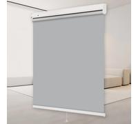Cordless Blackout Roller Blinds Adjustable Automatic Spring Shades 60% Light Blocking Retractable Curtains for Home Office Custom Size 100cm x 150cm