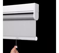 Cordless Blackout Roller ShadesAutomatic Spring Rise Window Blinds 60% Light Blocking UV Protection Custom Size (100cm x 180cm) for Home & Office Privacy.