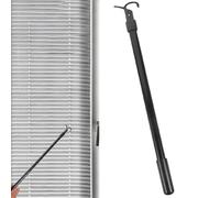 Cordless Blinds Draw Rod - Aluminum Alloy Telescopic Window Blinds Rod | Adjustable Curtain Draw Stick For Opening And Closing Bliinds | Lightweight Extendable Handle For Home
