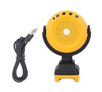 Cordless Bluetooth Speaker Battery Powered Portable Wireless Speaker with Superior Sound Quality and Dual Charging Ports for Jobsite Camping Outdoor Activities ABS Material