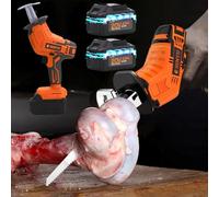 Cordless Bone Saw Machine - Stainless Steel Electric Butcher Saw for Meat and Bones with Batteries &Ideal Cutting Tool for Home Use