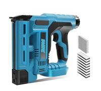 Cordless Brad Nailer 18V, Cordless Nail Gun, 18GA Cordless Staple Gun, max. 40 Shots per Minute, 500 Nails and 500 Staples, for Maki-ta BL, Without Battery and Charger