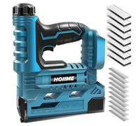 Cordless Brad Nailer 18V, Cordless Nail Gun, Cordless Staple Gun, max. 40 Shots per Minute, 500 Nails and 500 Staples, for Maki-ta BL, Without Battery and Charger