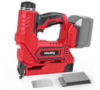Cordless Brad Nailer, 2-in-1 Electric Nail Gun/Staple Gun, 18 Gauge Nail Gun Battery Powered with 1000 Nails for Wood Carpentry