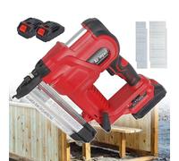 Cordless Brad Nailer and Stapler, 2-in-1 Woodworking Tool with Batteries and Fasteners, for Carpentry and Upholstery Projects