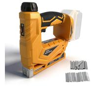 Cordless Brad Nailer Compatible with Dewalt 18V/20V, 2-in-1 Electric Nail-Gun, 18GA Cordless Nail Gun Staple Gun with 1000 Nails and 1000 Staples for DIY Home Woodworking