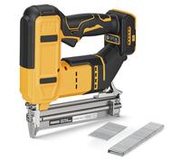 Cordless Brad Nailer Compatible with Dewalt 18V 20V Battery, 2-in-1 Cordless Nail Gun Staple Gun, 18GA Battery Stapler Nailer with 1000 Nails & 1000 Staples for Woodworking & Home Improvement