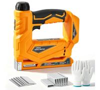 Cordless Brad Nailer Compatible with Dewalt 18V 20V Battery, No Battery | 2-in-1 Electric Staple Gun & 18GA Brad Nailer, Stapler Nailer Gun with 1000 Nails & 1000 Staples for Upholstery & Woodworking