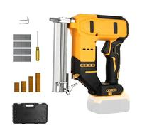 Cordless Brad Nailer Compatible with Dewalt 20V Battery, 2 in 1 Electric Stapler Nailer with 500 Straight Nails and 500 U Nails, Cordless Nail Staple Gun for Home Improvement(No Battery)