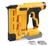 Cordless Brad Nailer Compatible with Dewalt 20V Max Battery, 2 in 1 Electric Stapler Nailer with 2000 Nails for Carpentry Upholstery (Without Battery)