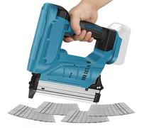 Cordless Brad Nailer, Cordless Nail Staple Gun Compatible with Makita 18V Battery, Electric Stapler Nailer with 4000 Nails, 120Nails/min, Gun/Staple Gun for Upholstery, Carpentry (No Battery)