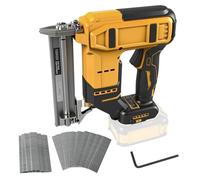 Cordless Brad Nailer for Dewalt 18V 20V Battery, 2-in-1 Cordless Nail Staple Gun, 18GA Battery Stapler Nailer with 1000 Nails and 1000 Staples for Home Improvement & Woodworking