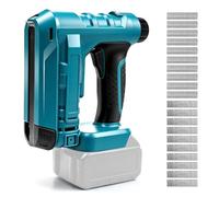 Cordless Brad Nailer for Makita 18V Battery (NO Battery) | Electric Narrow Crown Stapler with 500 Nails and 500 Staples, Cordless Nail Gun for Upholstery, Woodworking