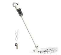 Cordless Broom Vacuum, Rechargeable Broom | Compact and Portable Motorized Suction Vacuum Cleaner, Long Term Battery, Effective Cleaning Head with Storage Station for Sun Use