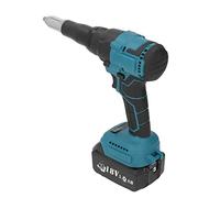 Cordless Brushless Electric Rivet Gun 18V Battery-Powered Rivet Nut Tool with LED Display Automatic Hand Tool for Construction 3.2-4.8mm Nuts