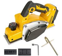 Cordless Brushless Hand Planer for DeWalt 20V Battery, Electric Wood Planer with 82mm Planing Width and 0-2mm Adjustable Cut Depth, for Carpentry, Timber and DIY Projects (Battery Not Included)