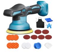 Cordless Buffer Car Polisher for Makita 18V LXT Series Battery (only Tool) | with 19 PCS Attachments, 9 Variable Speed, Car Polishing Machines for Auto Detailing/Polishing