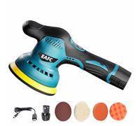 Cordless Buffer Polisher 12V Battery, 4.92 inch Car Polisher with 5 PCS Attachments, 2500-5000RPM 6 Variable Speed, Car Scratch Repair Polisher, Home Household Floor Polisher