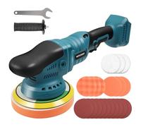 Cordless Buffer Polisher, 6-Speed Car Polishing Machine, Mini 6 Inch Cordless Polishing Machine Set, 150 mm Polishing Sponge, Remove Paint Mortar, Polishing, Sanding, for Mak-ita 18 V(No Battery)