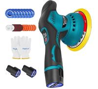Cordless Buffer Polisher, Cordless Polisher with Speed, with 2 Pieces 12V Lithium Battery Polisher Buffer, for Car Detailing/Buffer/Polisher/Sander