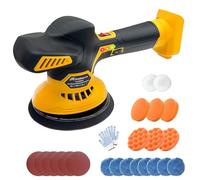 Cordless Buffer Polisher,for Dewalt 18V/20V Battery,Battery Powered Buffer Polishers Kit with 6 Variable Speed 2500-5500RPM,24 Accessories,for Car Detailing Polishing Waxing (No Battery)