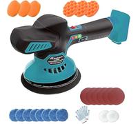Cordless Buffer Polisher for Makita 18V Battery,Cordless Car Buffer Polisher, 6 Variable Speed up to 6000 RPM,with 24 Accessories,for Grinding, Polishing (No Battery)