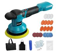 Cordless Buffer Polisher Kit.6-Inch Orbital Buffer Polisher for Makita 18V Battery with 3 Variable Speed with 25pcs Polishing Accessories, for Car Polishing/Waxing (Tool Only)