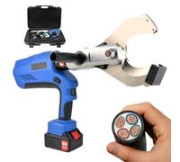 Cordless Cable Cutter Handheld Cutting Tool Digital Display Electric Hydraulic Shears with DC18V/4.0Ah Lithium Battery for Overhead(Ez-120c)