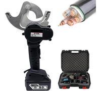 Cordless Cable Cutter Kit, Heavy Duty Wire Cutters for Copper, Ratchet Wire Cutters with Battery and Charger, Electrical Cable Cutting Tool, 9-inch Cutting Capacity