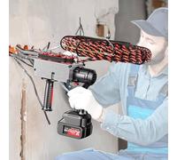 Cordless Cable Threading Machine with Automatic Wire Puller, 40m/Min Speed, Variable Drive Control for Complex Conduits