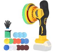 Cordless Car Buffer Compatible for Dewalt 20V MAX Battery, 6 Inch Car Waxer Kit with 9 mm Orbit Block & 8 Speed Control for Car Detailing(Tool Only, NO Battery )