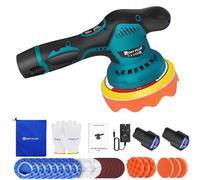 Cordless Car Buffer Polisher 12V, Car Polishing Machine with 23 pcs Attachments, 8 Speeds Cordless Polisher